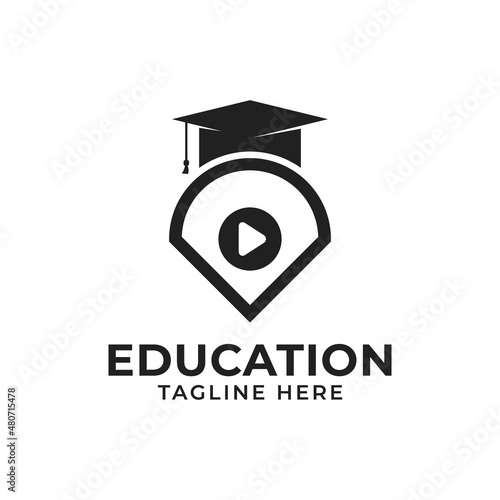 Education Video Logo Design Template