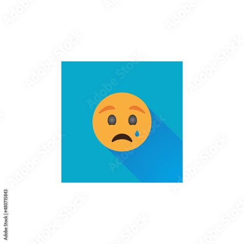 Sad logo icon vector