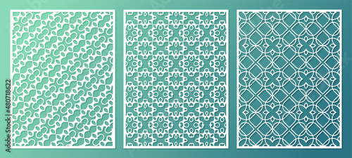 seamless die cut decorative pattern template photo