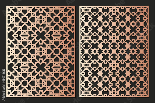 seamless die cut decorative pattern template