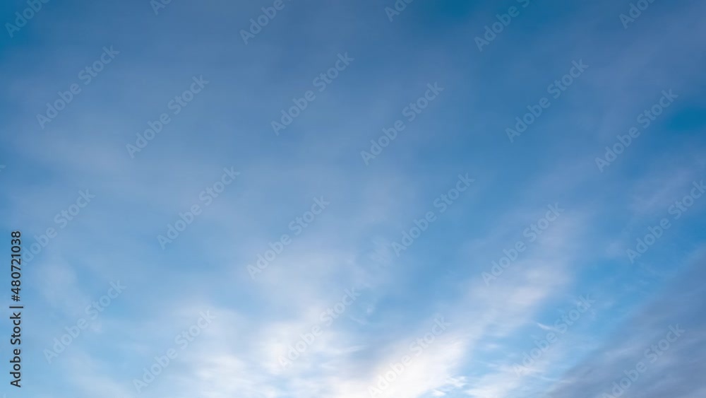 Beautiful sunny morning sunrise blue sky with moving soft white fluffy clouds 4k stock video time lapse. Amazing natural landscape background Beautiful sunny morning sunrise blue sky with moving soft white fluffy clouds 4k stock video time lapse. Amazing natural landscape background