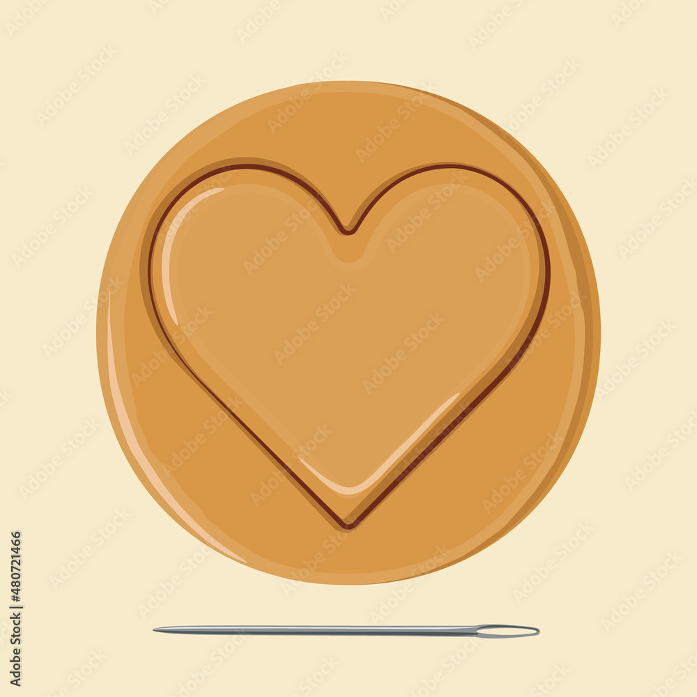 Love heart. Korean dalgona honeycomb sugar cookie. Love heart. Korean dalgona honeycomb sugar cookie.