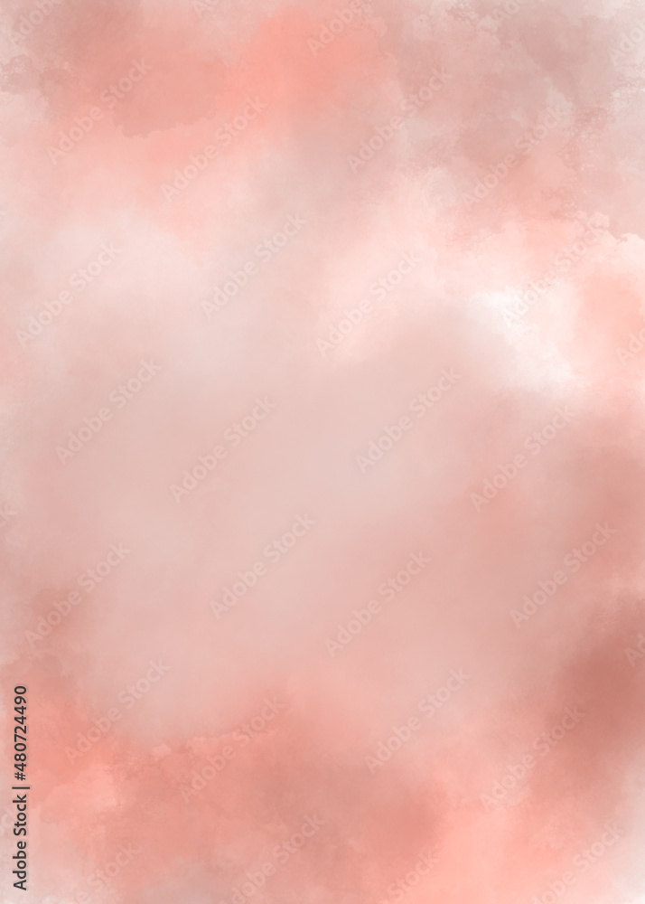 pink peach portrait watercolor painting background