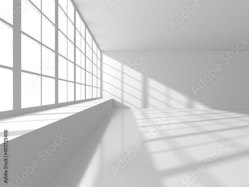 Abstract White Architecture Design Concept