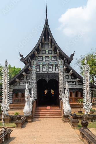 The Viharan (Main Hall) at the Buddhist temple Wat Lok Molee in Chiang Mai, Thailand.