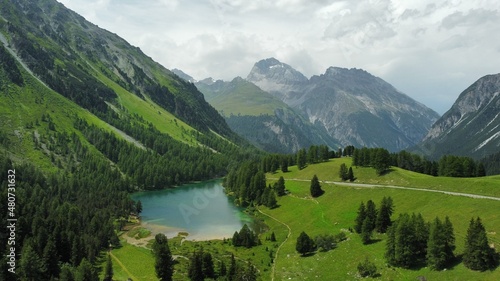Swiss mountain lake