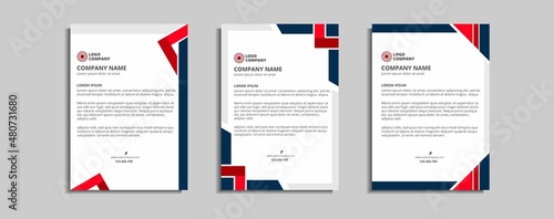 modern corporate letterhead template design
