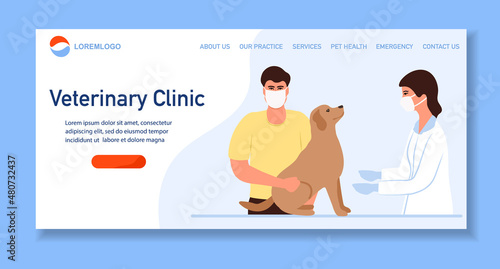 People Pet Dog Visit Doctor Veterinarian Clinic