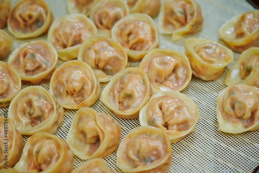 close up of a dumplings