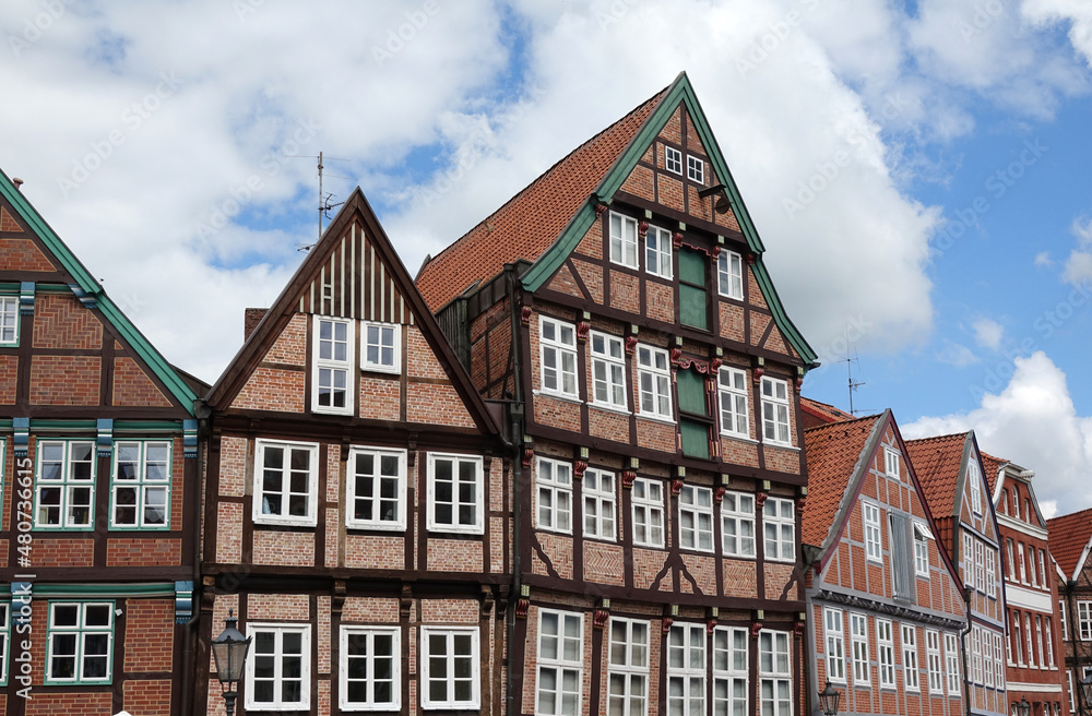 Fachwerkh+user am Fischmarkt in Stade