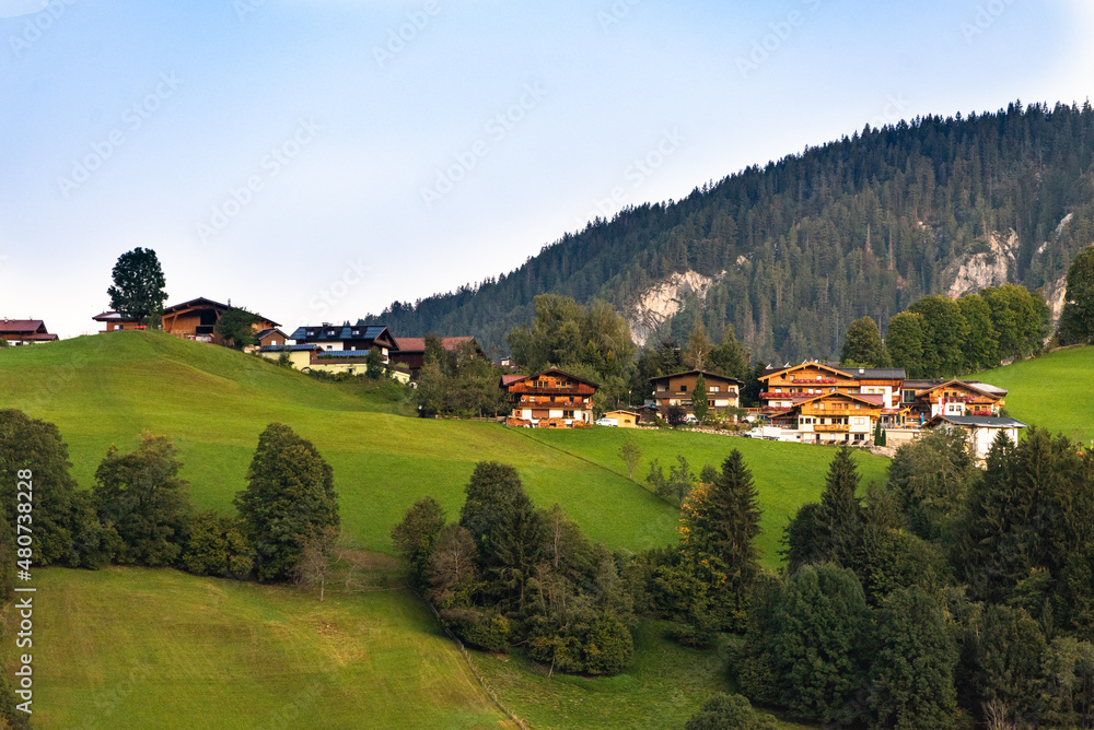A picturesque village in the Austrian Alps
