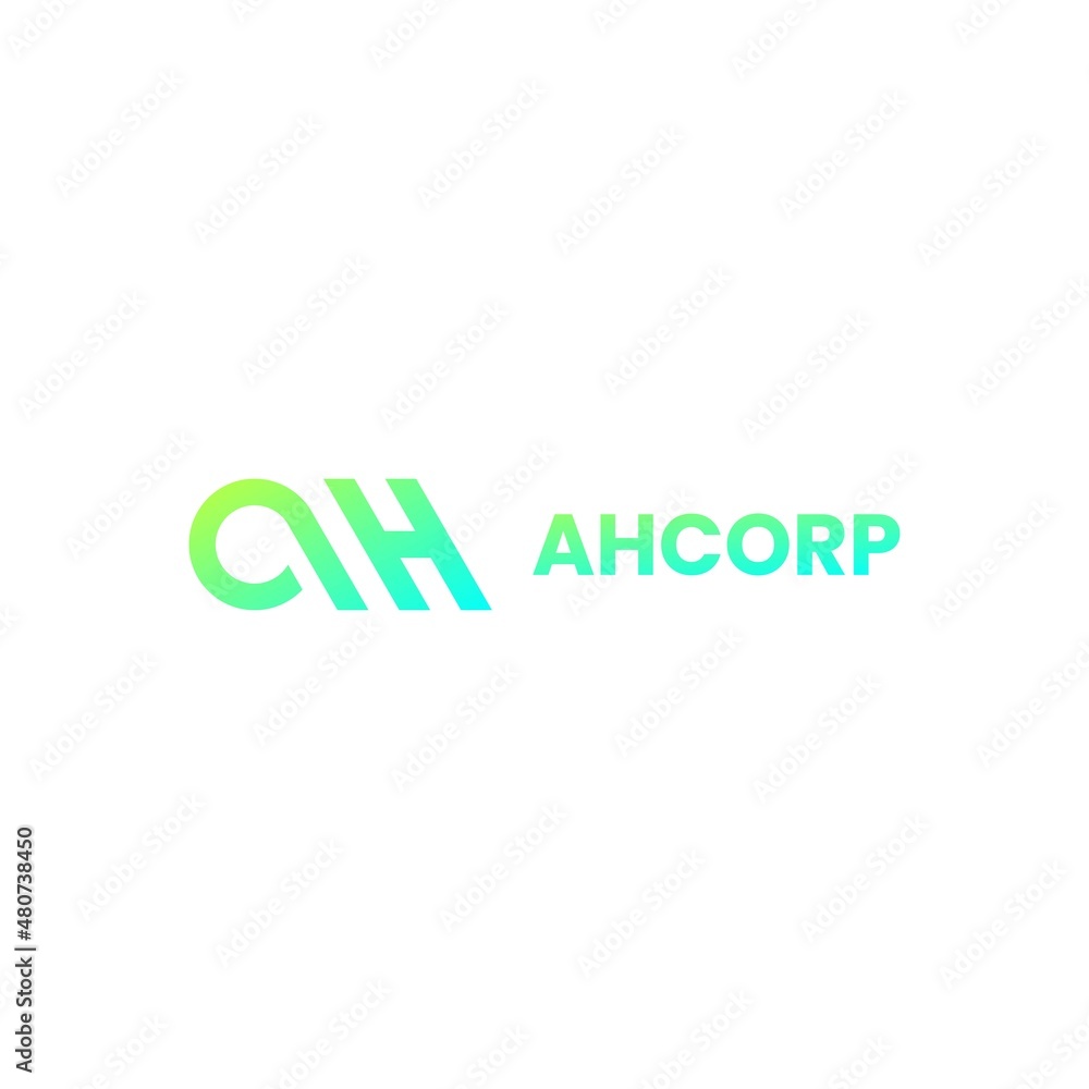 COLORFUL LETTER A H LOGO