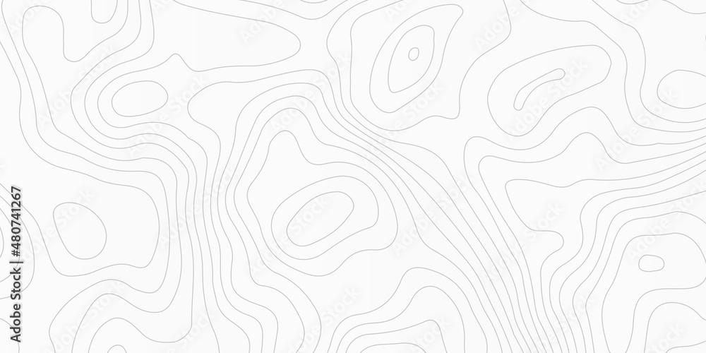 Background of the topographic map. Topographic map lines, contour background. wood grain texture. Dense lines. Abstract topographic background. Vector illustration.