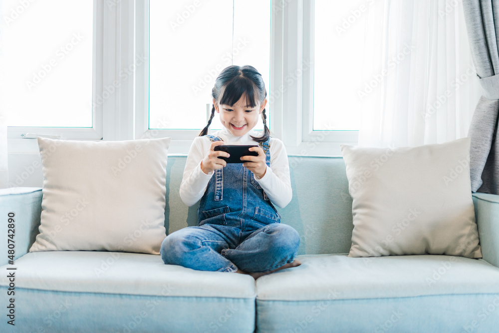 Portrait of a girl using a phone Portrait of a girl using a phone