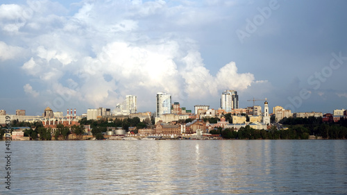 panorama of the city of Samara, view from the Volga river © urra