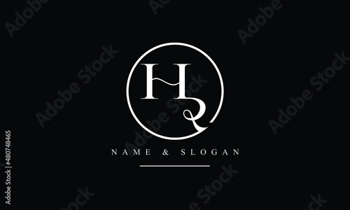 RH, HR, R, H abstract letters logo monogram