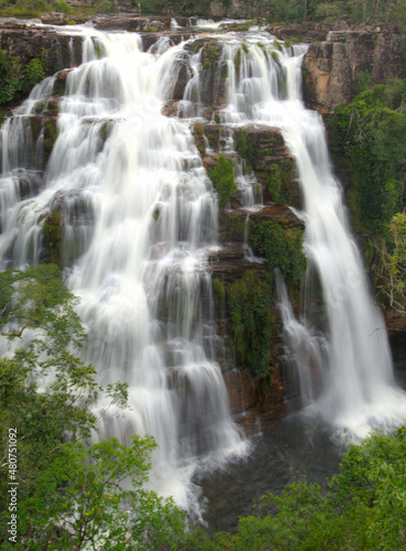 Fototapeta Naklejka Na Ścianę i Meble -  This is Almécegas II Falls at Alto Paraíso, GO