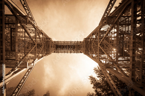 the historic ziemestal bridge in thuringia photo