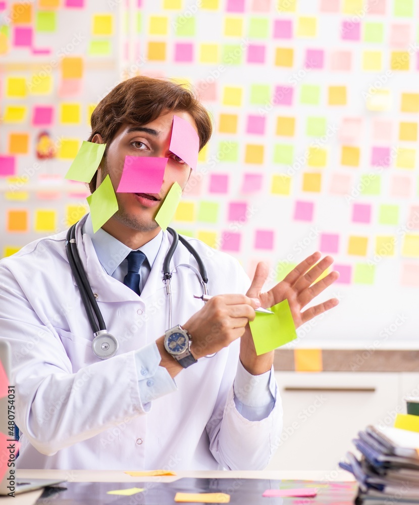The male doctor with many conflicting prioritites The male doctor with many conflicting prioritites