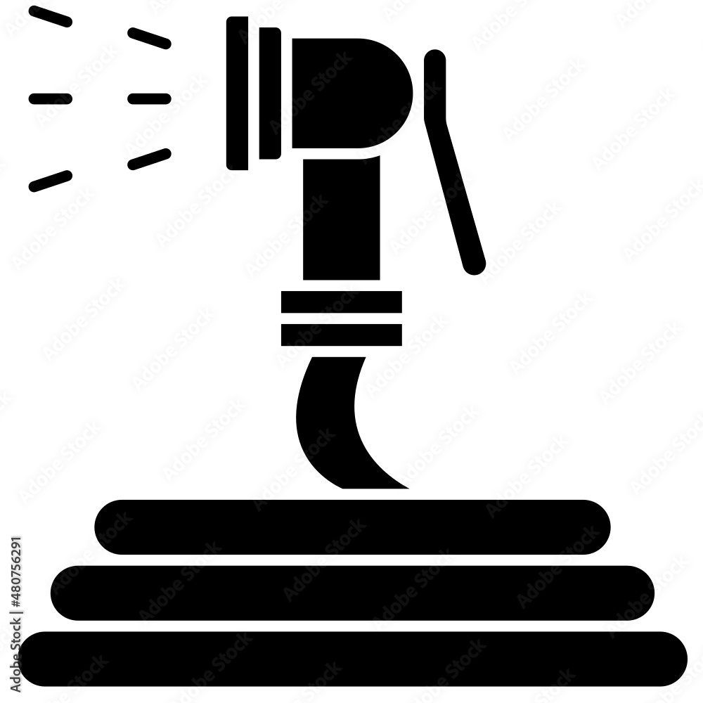 hose solid icon hose solid icon
