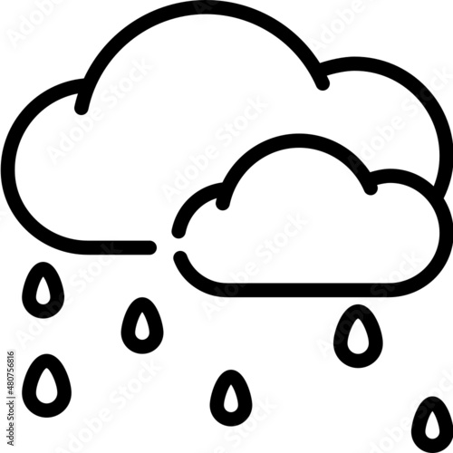 rain line icon
