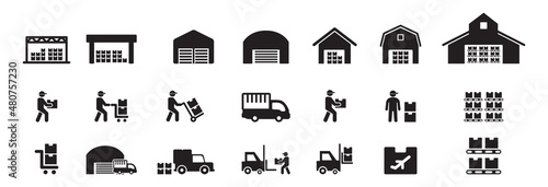 warehouse icon vector