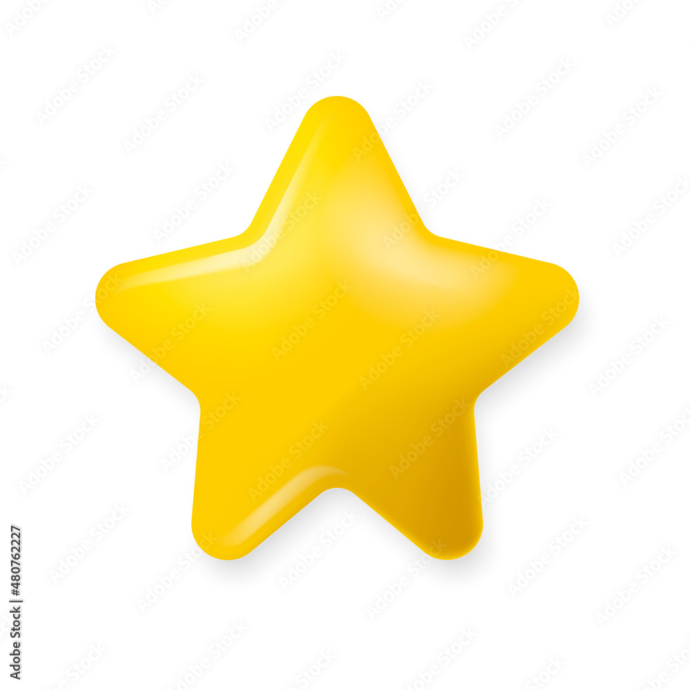 Shiny golden star icon. Yellow stars glossy colors. Vector illustration. Shiny golden star icon. Yellow stars glossy colors. Vector illustration.