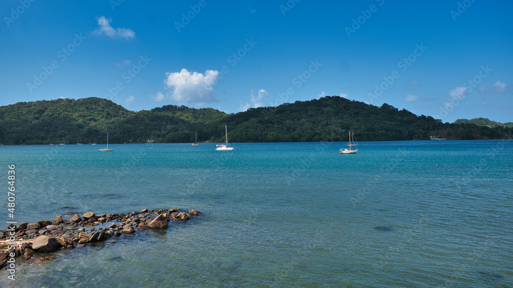 Fototapeta premium boats in the beach