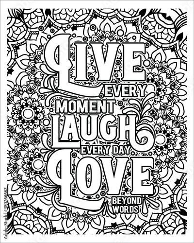 Motivational Quotes Coloring page, inspirational Quotes Coloring page.