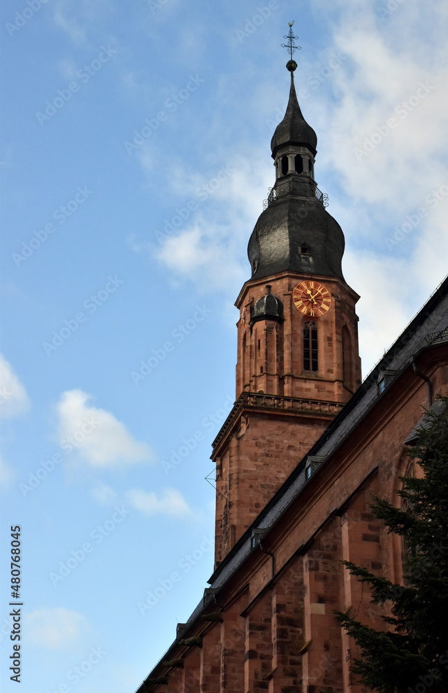 Heiliggeistkirche auf dem Marktplatz von Heidelberg