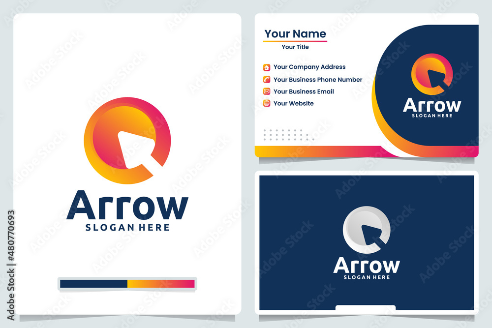arrow , technology , logo design and business card arrow , technology , logo design and business card
