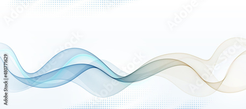 Modern colorful vector wave abstract design background