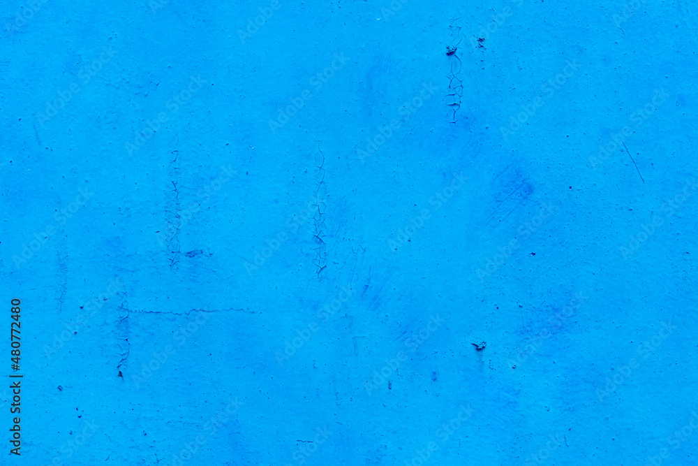 Blue paint abstract old background texture surface grunge wall