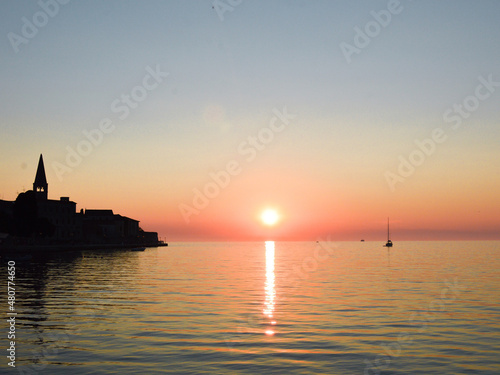 Sunset in the Mediterranean sea.