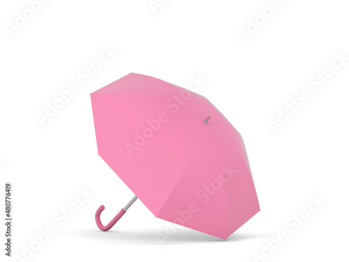 Blank opened umbrella