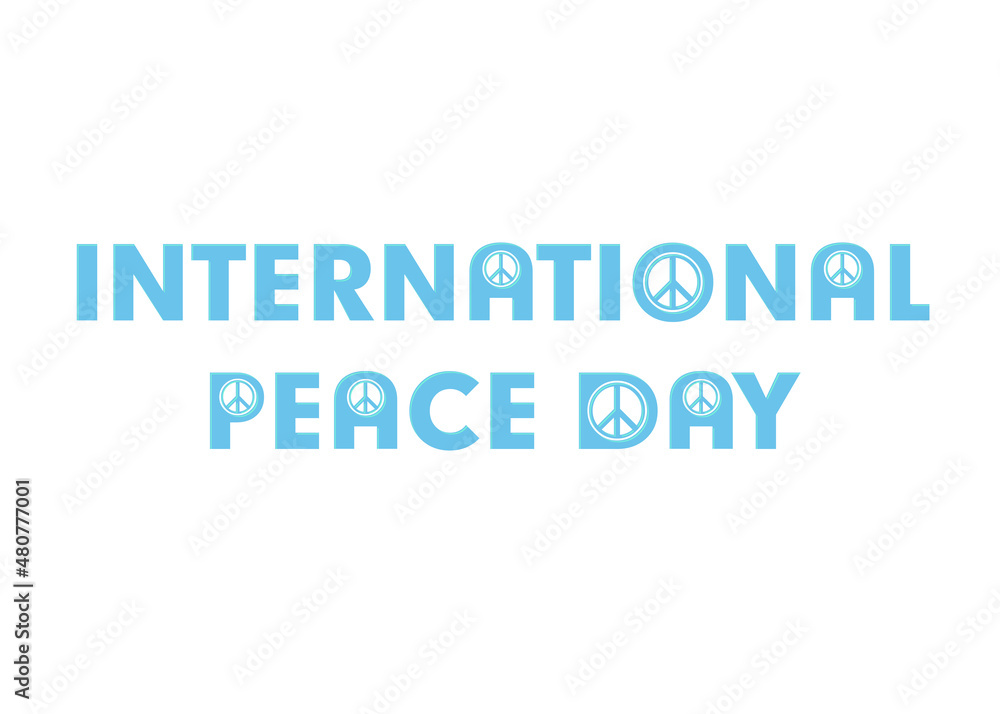 International peace day symbol icon