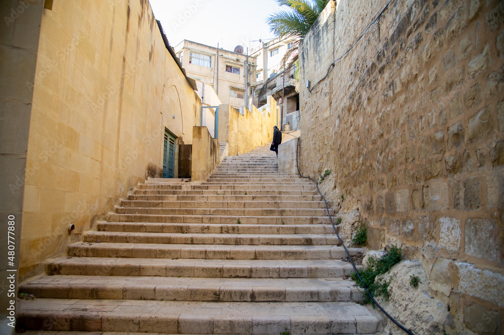 Fototapeta premium As-Salt Jordan 26 December 2021