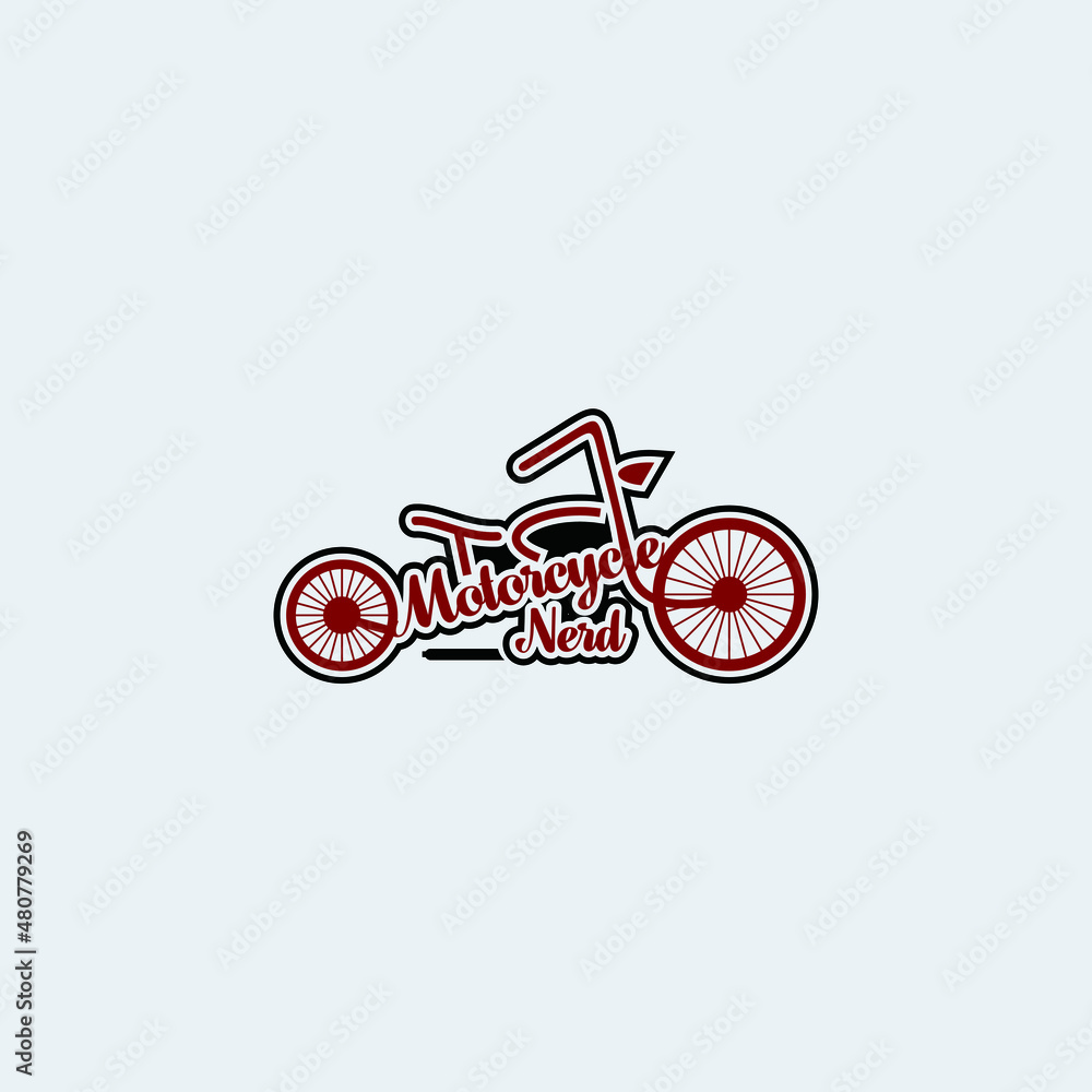 motorbike logo design with typography concept for automotive motorbike logo design with typography concept for automotive