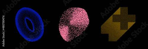 Geometric Vector Shape. Figure isolated on background.