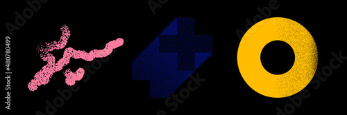 Geometric Vector Shape. Figure isolated on background.