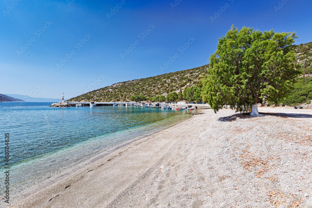 The beach Saranti, Greece