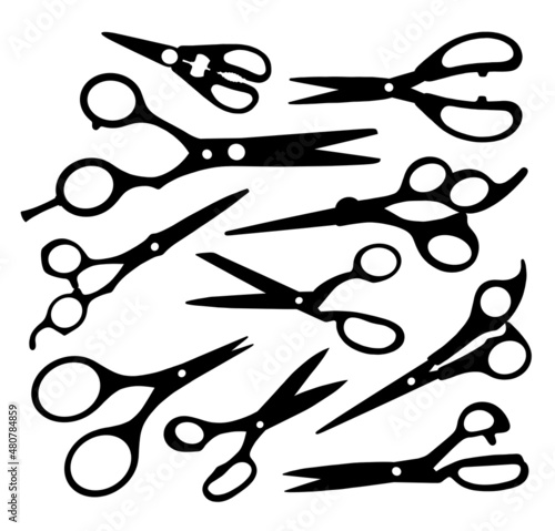 scissor silhouette good use for any design you want.