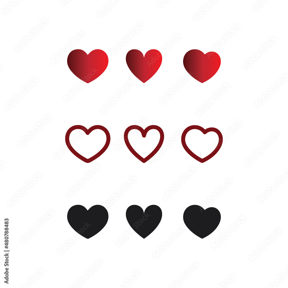 Beauty Love Vector illustration design icon logo 