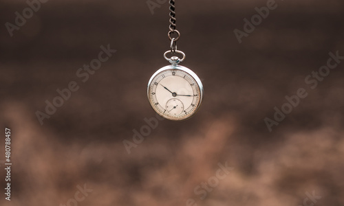 Old pocket watch. Time concept. Time report.