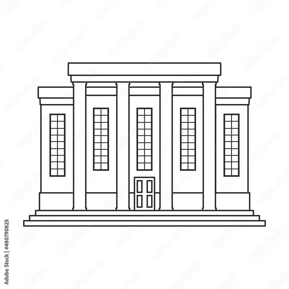 Building of government vector icon.Outline vector icon isolated on white background building of government . Building of government vector icon.Outline vector icon isolated on white background building of government .