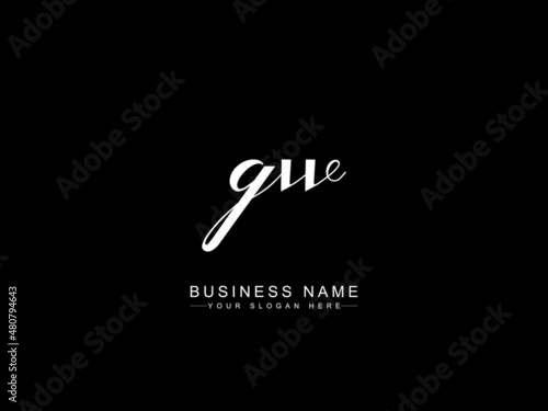 Monogram GW Logo, Signature gw Logo Icon Design for business or all kind of use photo