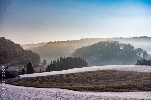 Winter ladndscape near Steinheim photo