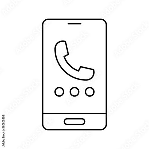 smart mobile phone calling icon