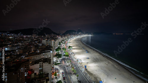 Copacabana Beach at Night Praia Noite