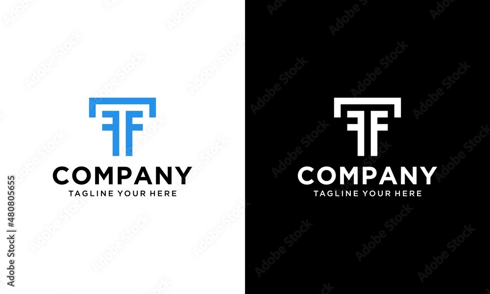 abstract letter FTF logo design. initials FTF logo design vector ...